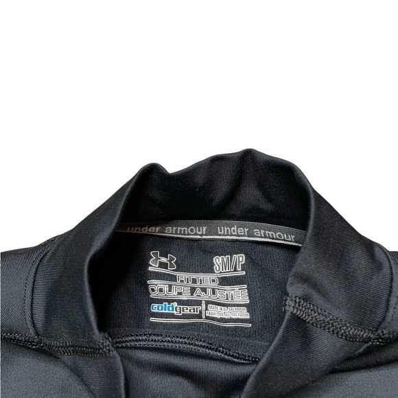 Under Armour Coldgear Mock Neck Shirt Black Size Small Women's - Picture 6 of 6